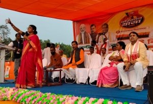पश्चिम बंगाल के पुरुलिया में परिवर्तन यात्रा, नीलू शर्मा बोले&mdash;बंगाल में बदलाव का माहौल
