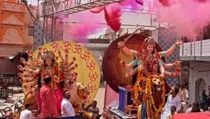 48 वर्षों की परंपरा जीवित: क्वांर नवरात्र में सत्तीचौरा और गंजमंडी की &lsquo;दो बहनों&rsquo; का ऐतिहासिक मिलन