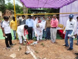 1700 लाख लीटर क्षमता की बनेगी पानी टंकी,महापौर ने किया भूमि पूजन