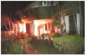 सेक्टर नौ के घर में लगी आग से जलकर बुजुर्ग की मौत
