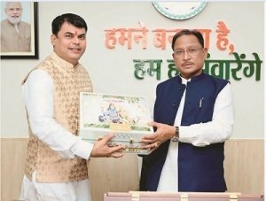 विष्णुदेव साय को दया सिंह ने बाबा की बारात में शामिल होने दिया आमंत्रण