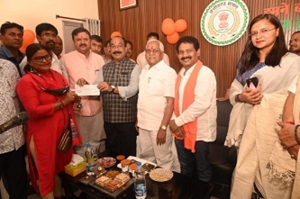 उपमुख्यमंत्री अरुण साव द्वारा अहिवारा को 2 करोड़ 68 लाख रुपये लागत के 41 विकास कार्याे की सौगाते