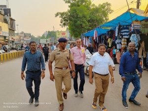 त्योहार के मद्देनजर जिला प्रशासन,निगम प्रशासन एवं पुलिस ने की तैयारी, पार्किंग स्थल तय: