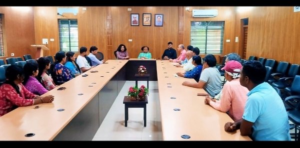 पत्रकारिता विश्वविद्यालय में राष्ट्रीय मानवाधिकार आयोग के विशेष पर्यवेक्षक :प्रो. कन्हैया त्रिपाठी का दौरा