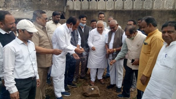 दुर्ग में राजीव भवन निर्माण का हुआ शुभारंभ , जल्द बनेगा भव्य कांग्रेस कार्यालय