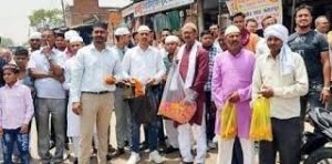 पूरे शहर ने परशुराम जी की शोभायात्रा का किया स्वागत, तीन स्थानों पर मुस्लिम समुदाय ने किया भव्य स्वागत
