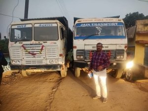 अवैध खनन : अवैध रेत परिवहन करते दो हाईवा जब्त