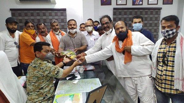 बजरंग दल ने घुसपैठियों के खिलाफ पुलिस अधीक्षक को सौंपा ज्ञापन