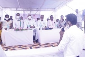 स्वास्थ्य मंत्री  टी.एस. सिंहदेव ने सुपेबेड़ा में प्राथमिक स्वास्थ्य केन्द्र का किया भूमिपूजन