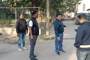 आयुक्त द्वारा गौरव पथ, चंडी मंदिर चौक, शिवपारा का सतत निरीक्षण