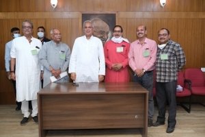 मुख्यमंत्री  से सर्व ब्राह्मण समाज बलौदाबाजार के प्रतिनिधि मंडल ने की सौजन्य मुलाकात