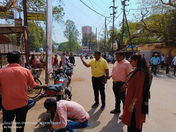 पटेल चौक पर मार्ग बाधित करने वालों पर कार्यवाही: