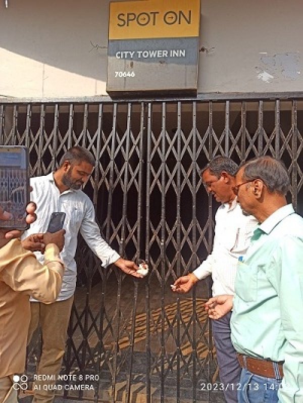 ओयो एप्प से संचालित दो होटलो को किया गया सील  