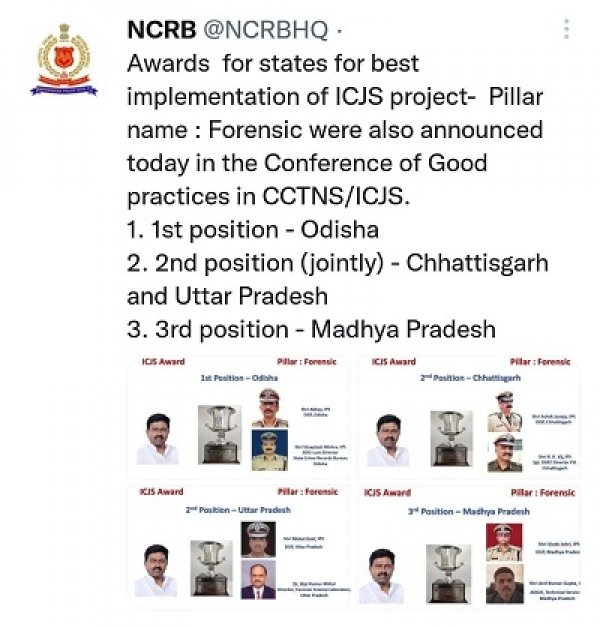 भारत सरकार से छत्तीसगढ़ को मिला एक और राष्ट्रीय पुरस्कार