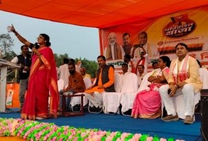 पश्चिम बंगाल के पुरुलिया में परिवर्तन यात्रा, नीलू शर्मा बोले&mdash;बंगाल में बदलाव का माहौल